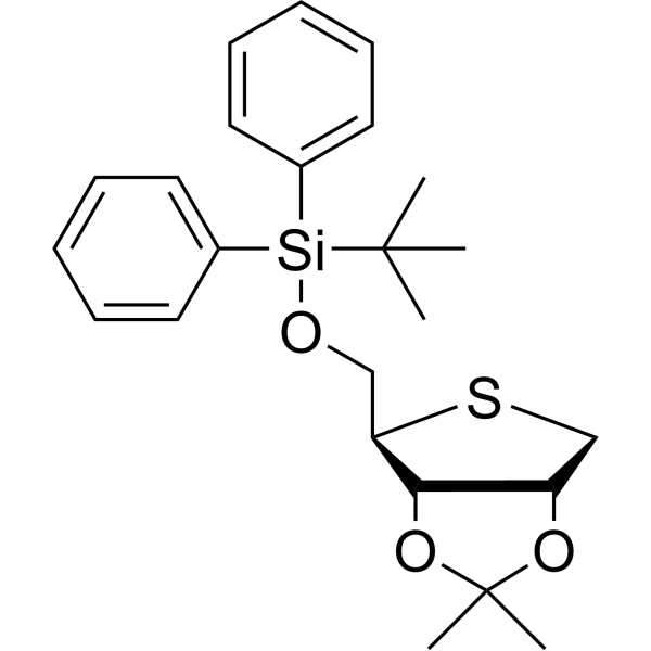 1,4-Anhydro-2,3-O-isopropylidene-5-Ot-butyldiphenylsilyl-4-thio-D-ribitol 132026